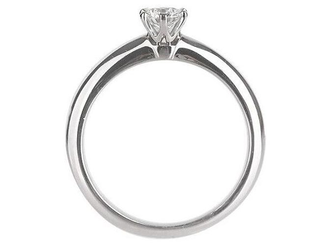 Tiffany & Co Setting Wedding Ring Platinum Diamond Size - view 2