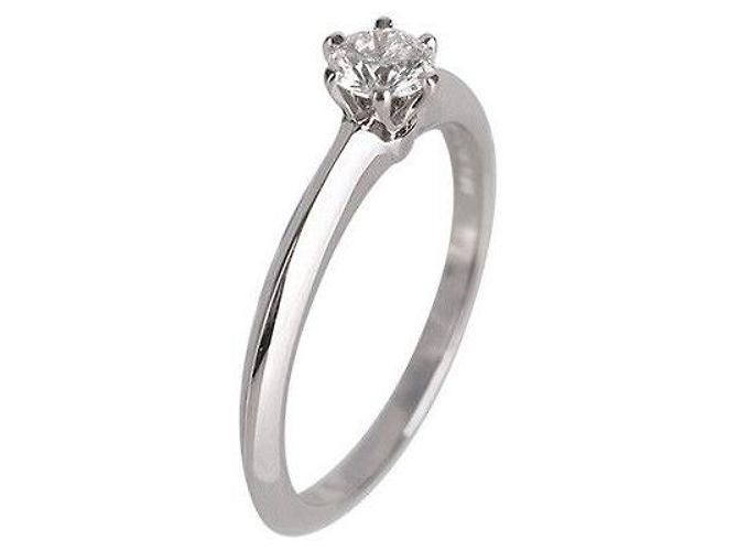 Tiffany & Co Setting Wedding Ring Platinum Diamond Size - view 8