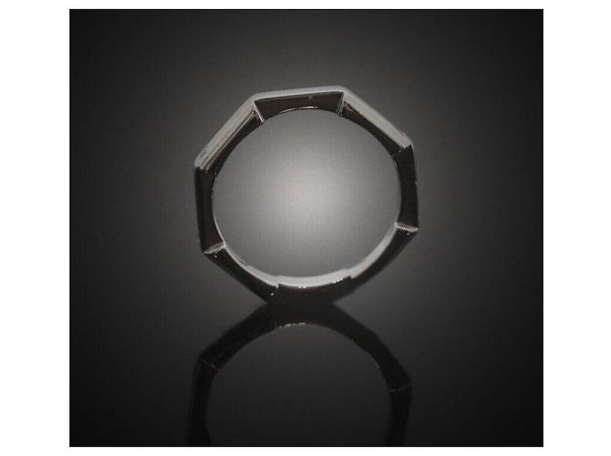 Gucci Anello in Platino con Diamante Link to Love Nero - vista 2