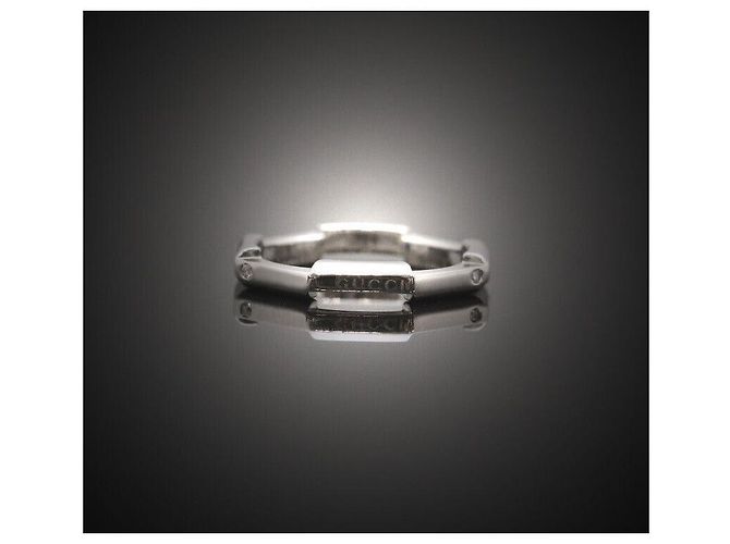 Gucci Anello in Platino con Diamante Link to Love Nero - vista 4