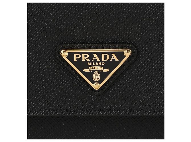 Prada Saffiano Mini Umhängetasche Schwarz - Ansicht 9