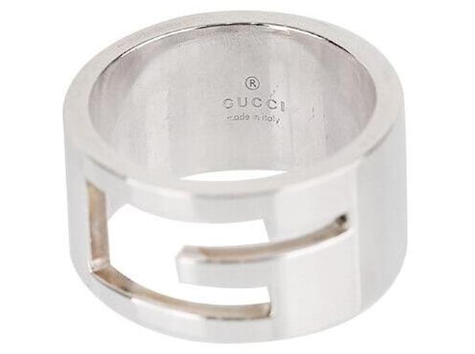 Gucci Silberring mit Logo Größe - Ansicht 5