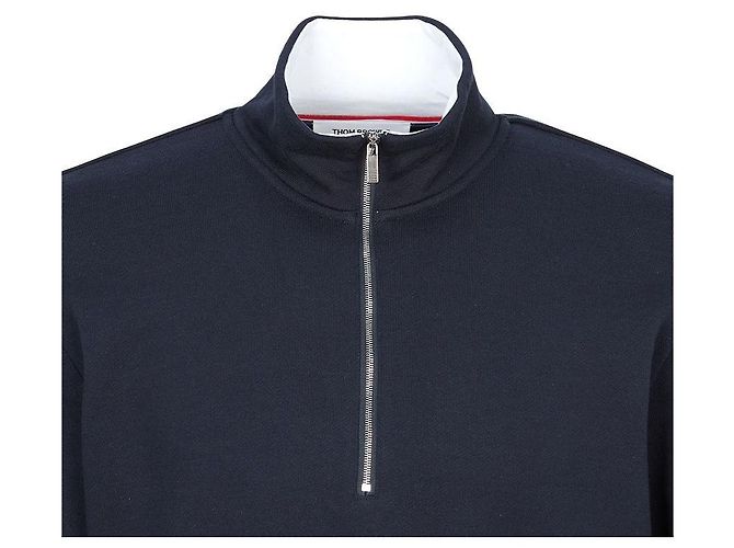 Thom Browne Felpa da uomo con zip a metà - vista 4