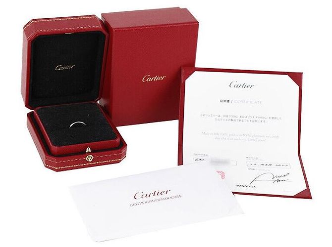 Cartier Hochzeitsring Platin Größe Silber - Ansicht 6