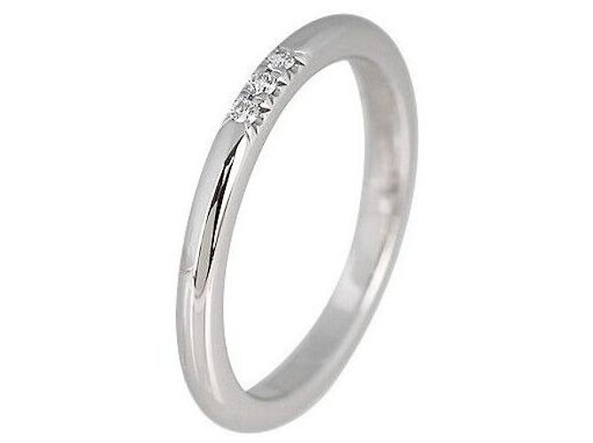Tiffany & Co Fede nuziale classica in platino con diamante - Misura Argento - vista 7