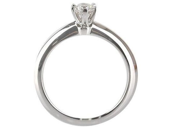 Tiffany & Co Setting Wedding Ring Platinum Diamond Size Silvery - view 2
