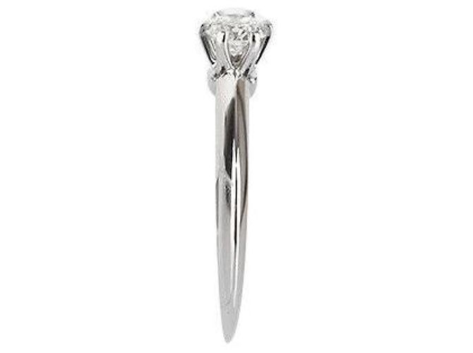 Tiffany & Co Setting Wedding Ring Platinum Diamond Size Silvery - view 3