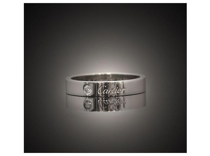 Cartier Platinring mit Diamant Größe Schwarz - Ansicht 4