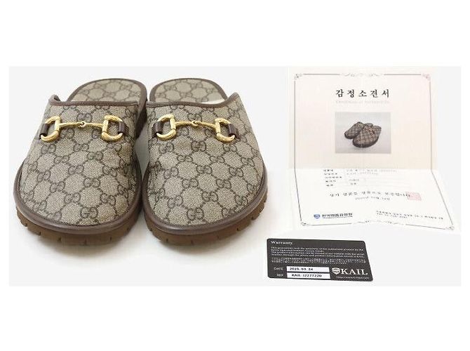 Gucci Mule Slipper Horsebit GG Multicolore - vista 8