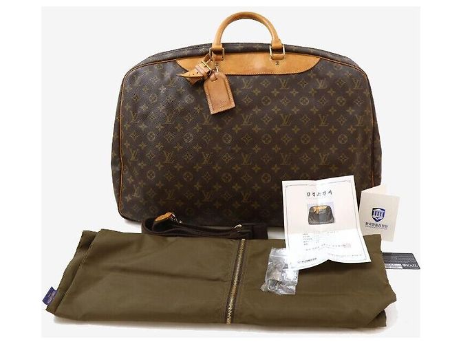 Louis Vuitton Borsa da Viaggio Boston Alize Pochette Nero - vista 8