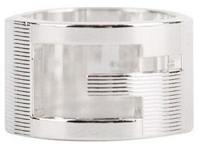Gucci Anello in argento con logo Taglia - vista 4