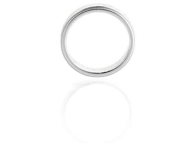 Tiffany & Co Milgrain-Platinring Größe Silber - Ansicht 2