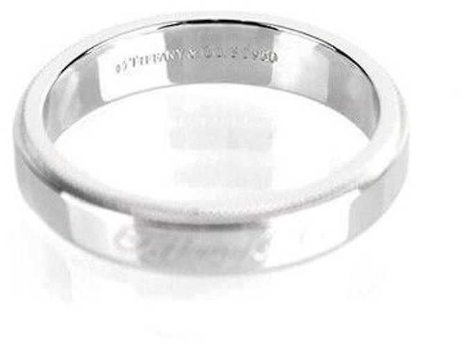 Tiffany & Co Milgrain-Platinring Größe Silber - Ansicht 5