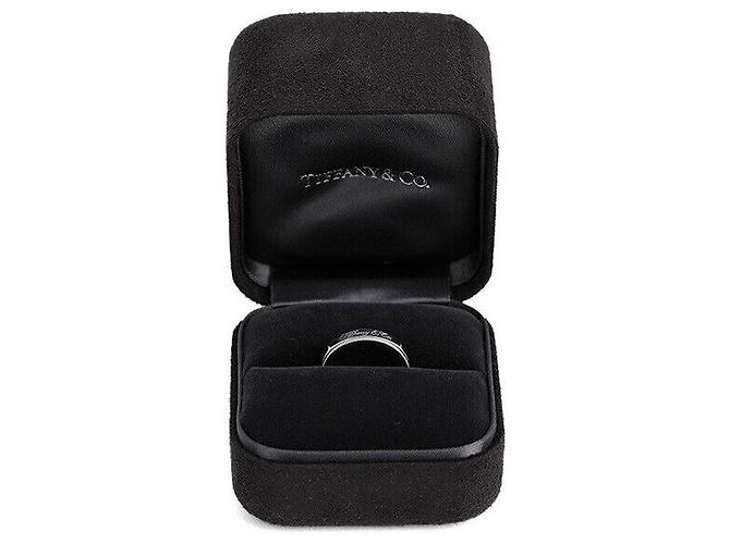 Tiffany & Co Milgrain-Platinring Größe Silber - Ansicht 6