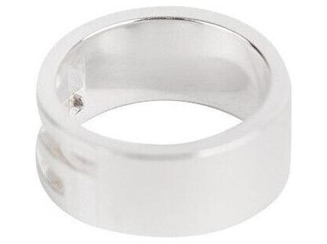 Gucci Anello Logo in Argento - vista 5