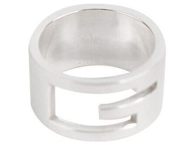 Gucci Anello in Argento con Logo Taglia - vista 5