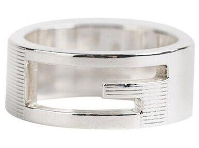 Gucci Anello in argento con logo Taglia - vista 4