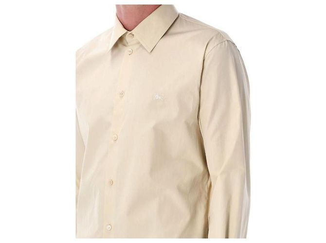 Burberry Camicia in cotone slim fit a maniche lunghe - vista 6