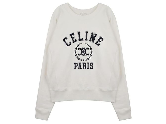 Céline Sweatshirt Oversized Blanc - vue 3