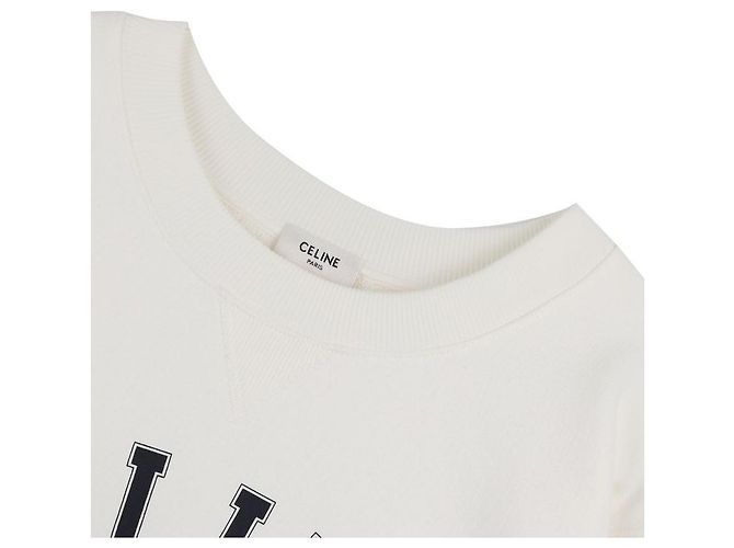Céline Sweatshirt Oversized Blanc - vue 5