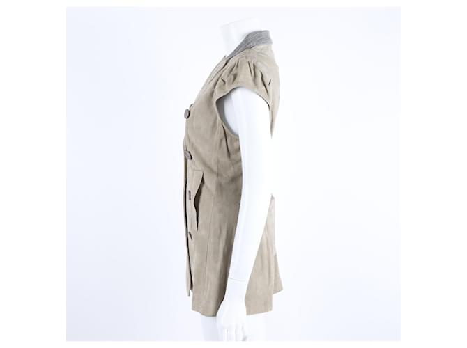 Wildlederweste Brunello Cucinelli Braun - Ansicht 2