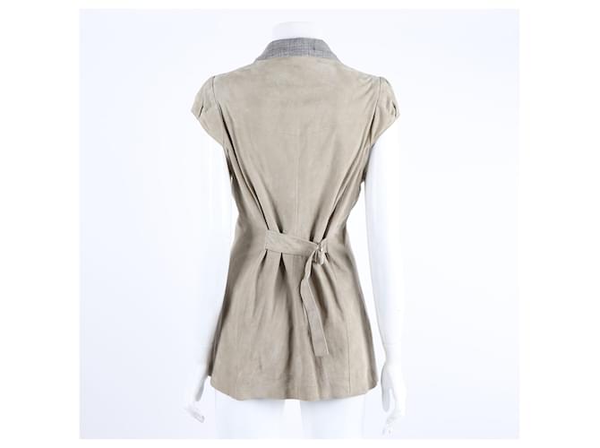 Wildlederweste Brunello Cucinelli Braun - Ansicht 3