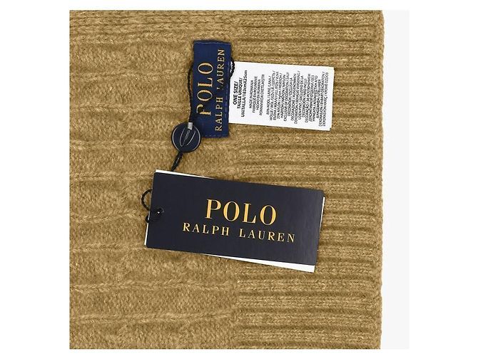 Ralph Lauren Sciarpa in maglia con motivo pony Arancione - vista 9