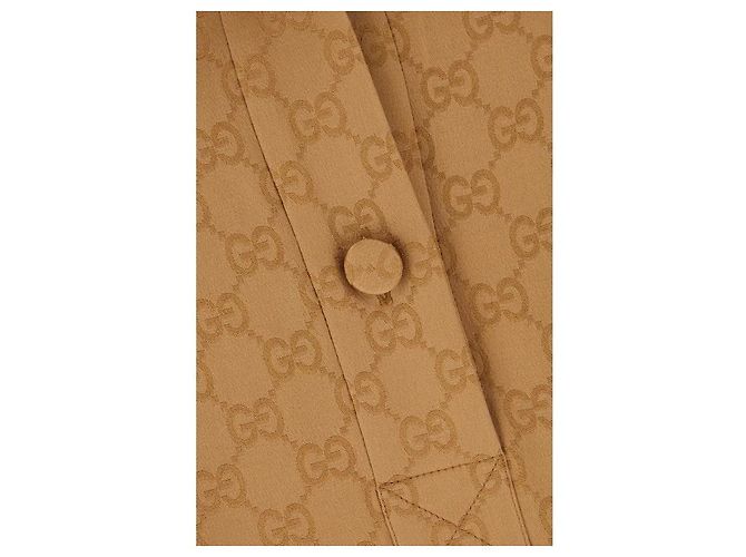 Gucci Satin Kurzarmhemd Orange - Ansicht 6
