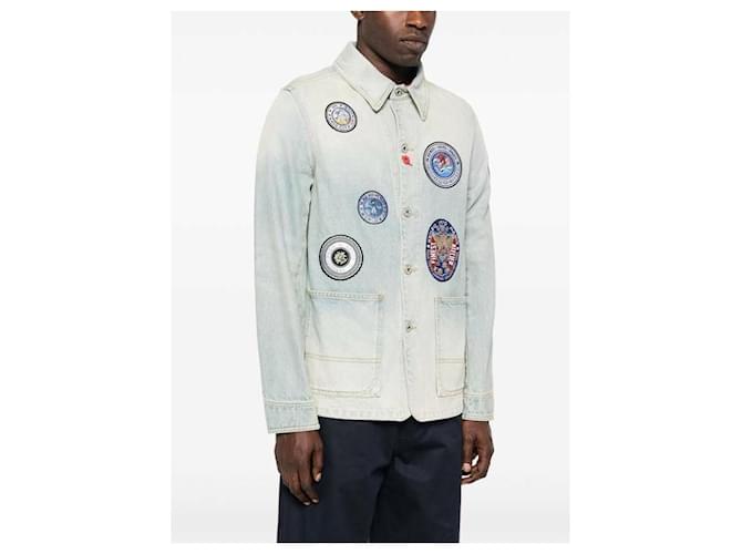 Kenzo Patchwork-Jeansjacke Silber - Ansicht 6