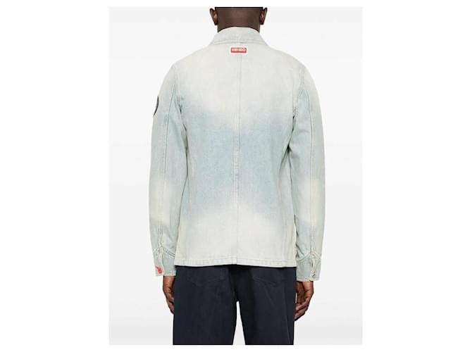 Kenzo Patchwork-Jeansjacke Silber - Ansicht 7