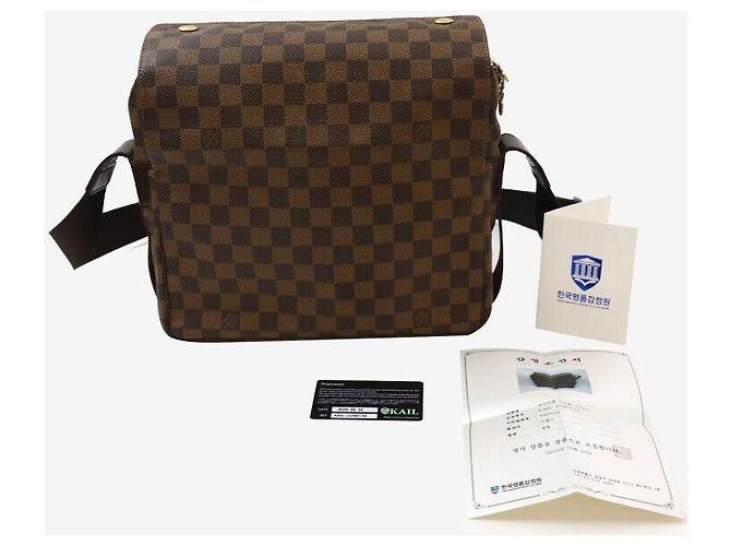 Louis Vuitton Borsa a tracolla Farfalla Damier Ébène Multicolore - vista 8