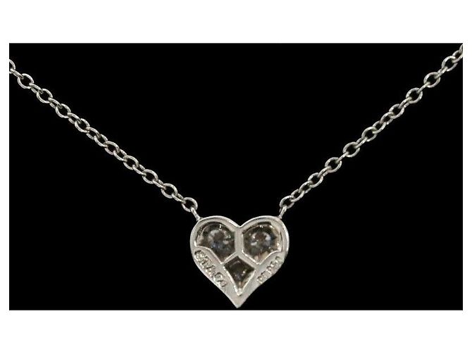 Tiffany & Co Collana in platino con pendente a forma di cuore in diamante Multicolore - vista 2