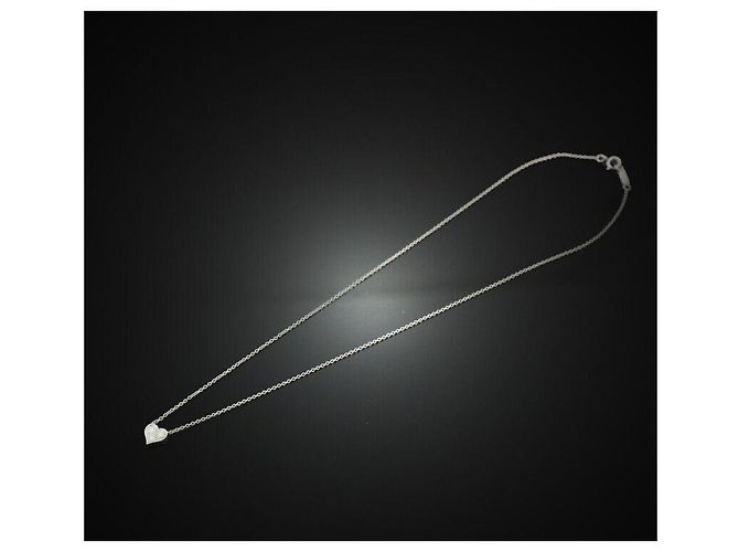 Tiffany & Co Collana in platino con pendente a forma di cuore in diamante Multicolore - vista 4
