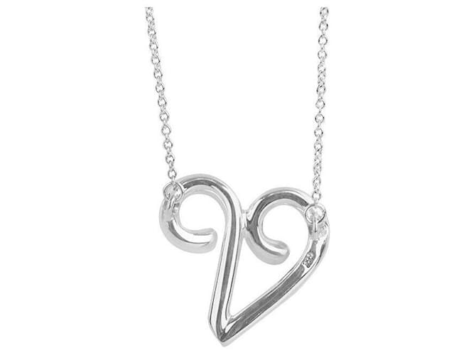 Tiffany & Co Collana d'Argento a Forma di Cuore - vista 2
