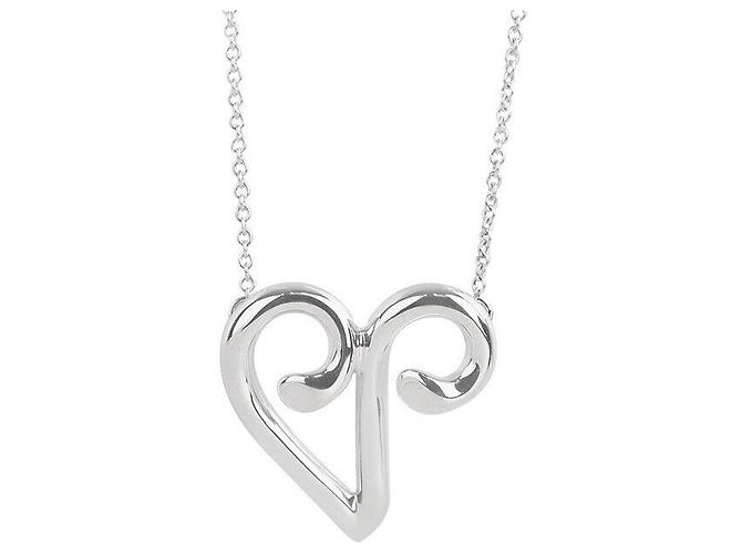 Tiffany & Co Collana d'Argento a Forma di Cuore - vista 6