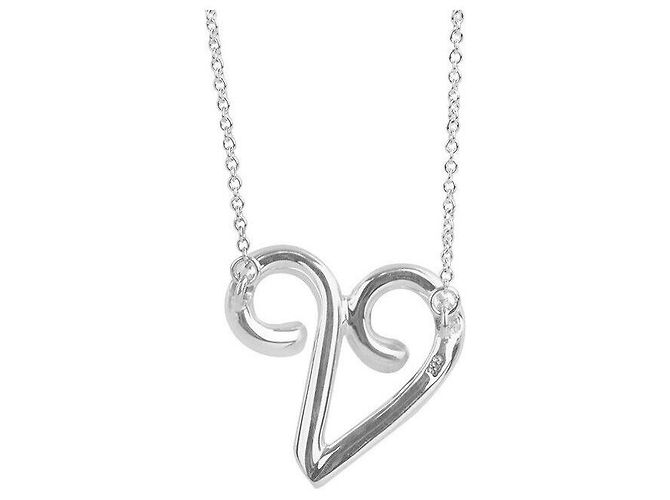 Tiffany & Co Collana d'Argento a Forma di Cuore - vista 7