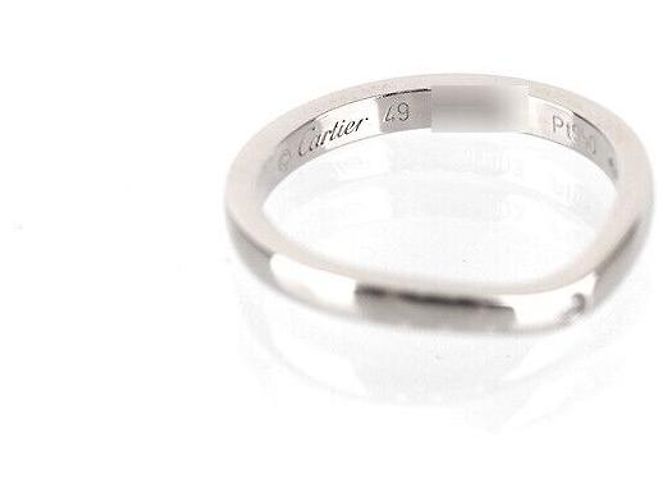 Cartier Anello Nuziale Ballerina in Platino e Diamante Argento - vista 6