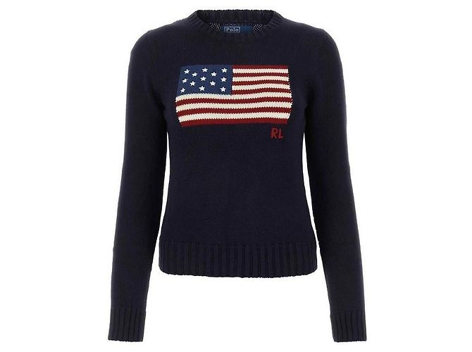 Ralph Lauren Sterne und Streifen Strick Schwarz - Ansicht 4