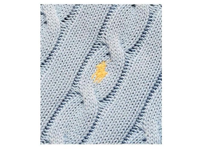 Ralph Lauren Langarm-Polo aus Strick mit gesticktem Pony-Logo Blau - Ansicht 6