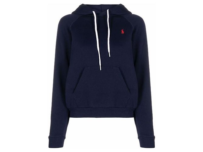 Ralph Lauren Moletom com capuz e bordado do logo de pônei Preto - vista 4