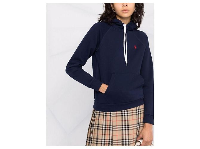 Ralph Lauren Moletom com capuz e bordado do logo de pônei Preto - vista 6