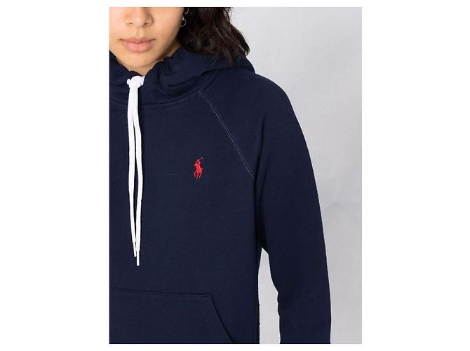 Ralph Lauren Moletom com capuz e bordado do logo de pônei Preto - vista 8