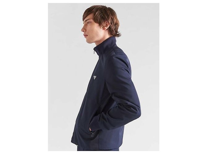 Prada Giacca con zip in tessuto tecnico - vista 6