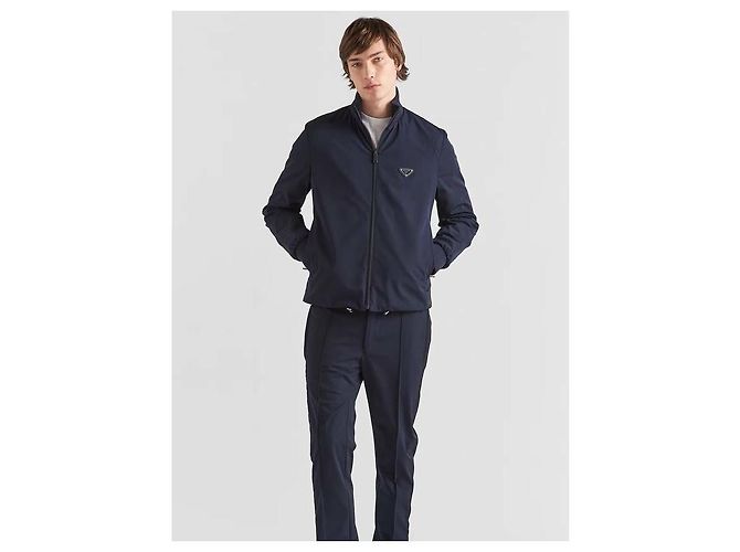 Prada Giacca con zip in tessuto tecnico - vista 8
