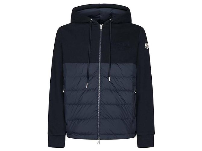 Moncler Cardigan in cotone con zip - vista 4