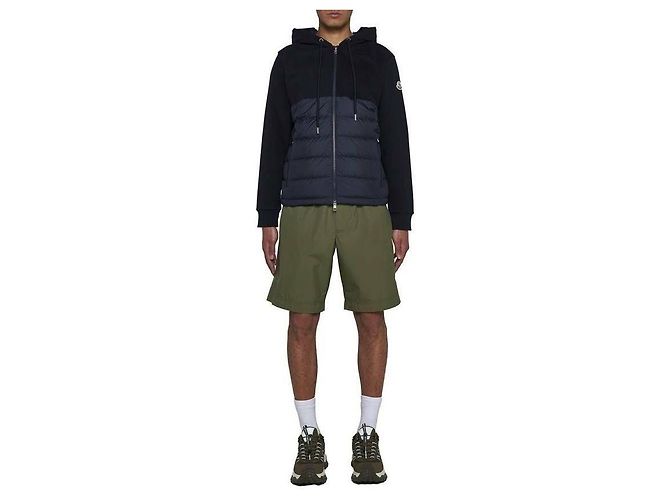 Moncler Cardigan in cotone con zip - vista 5