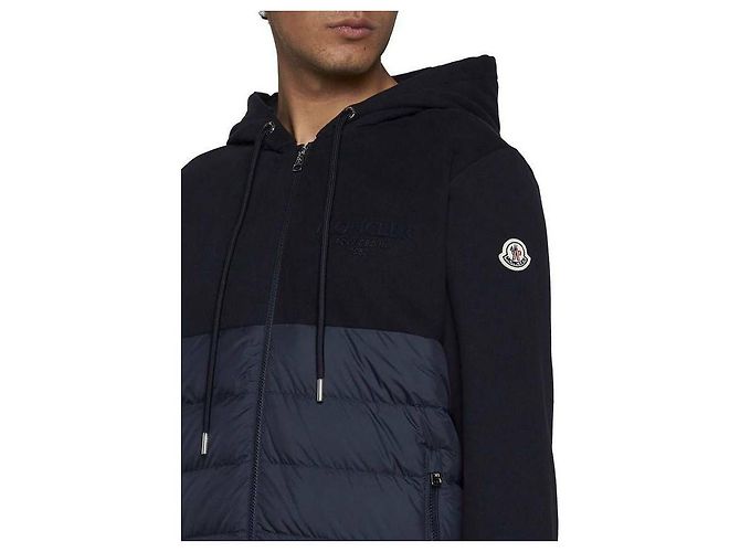 Moncler Cardigan in cotone con zip - vista 6