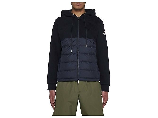 Moncler Cardigan in cotone con zip - vista 7