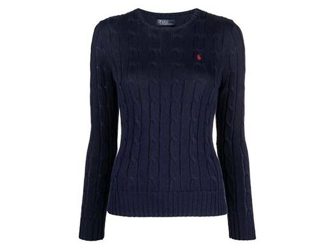 Ralph Lauren Pferdelogo bestickter Kabelstrickpullover - Ansicht 4