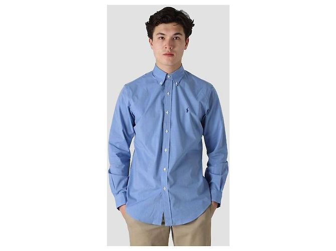 Ralph Lauren Camicia in popeline elasticizzato con ricamo del logo pony - vista 4